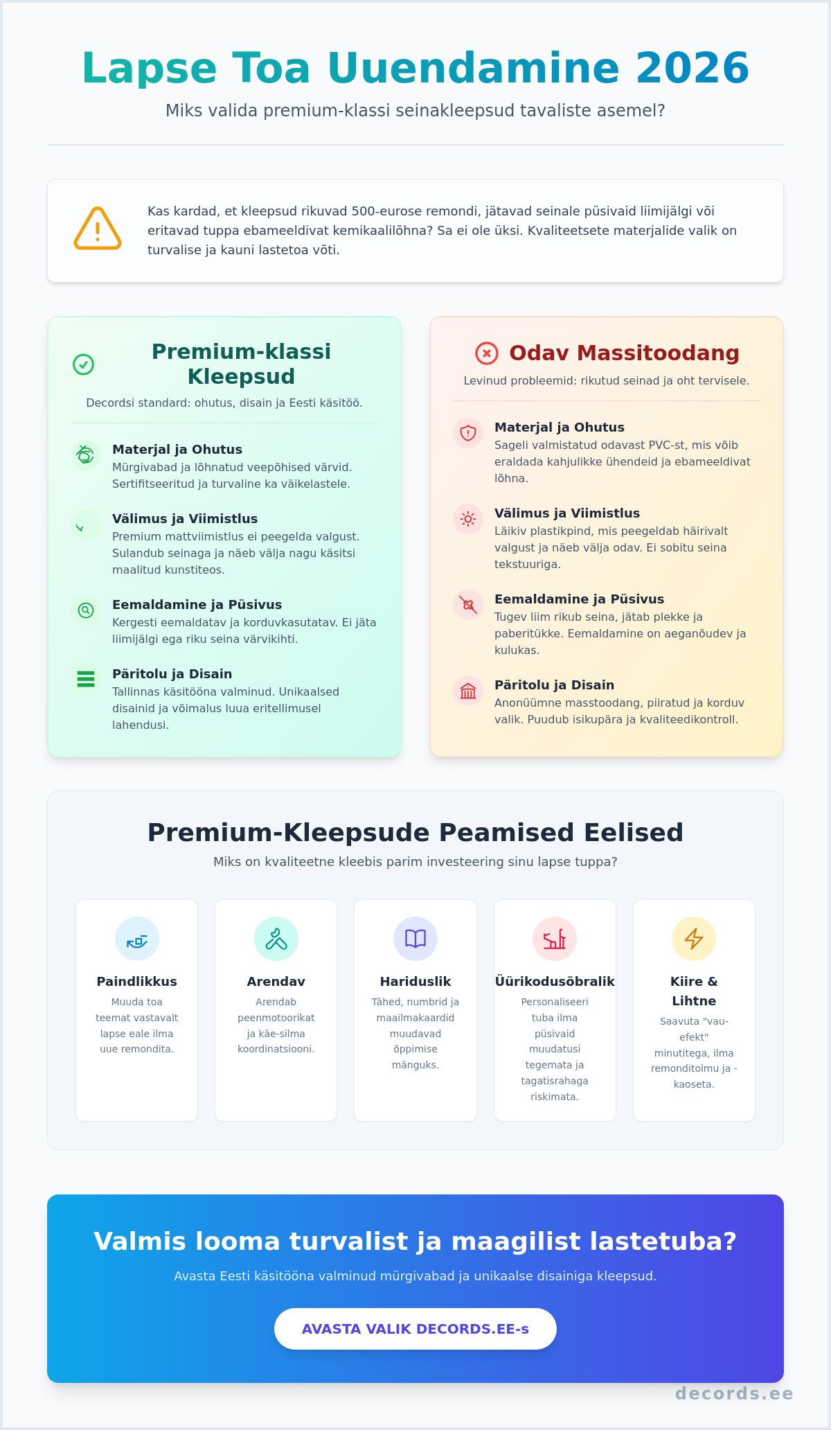 Kleepsud lastele Tallinnas: Kuidas valida ohutuid ja loovaid lahendusi 2026. aastal?