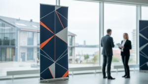 Roll-up bänner Tallinnas: Kuidas valida parim esitluslahendus 2026. aastal?